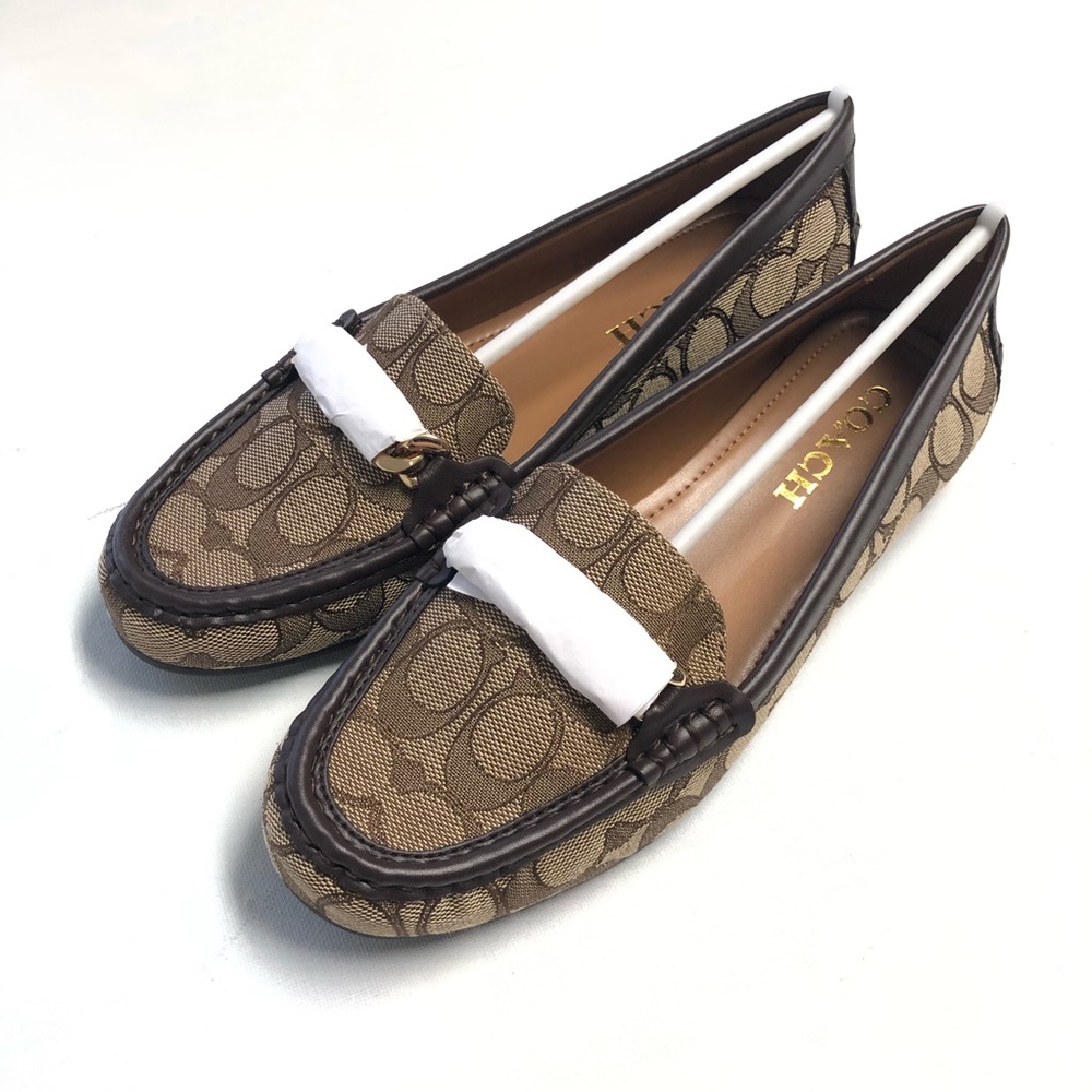 COACH Women's Loafers Moccasins Chestnut 8 8.5